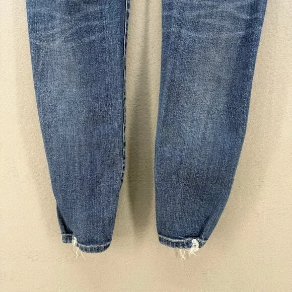 BKE Jeans Women's 25 (2) Blue Stella Mid-Rise Slim Fit Ankle Skinny Preppy - Picture 5 of 13